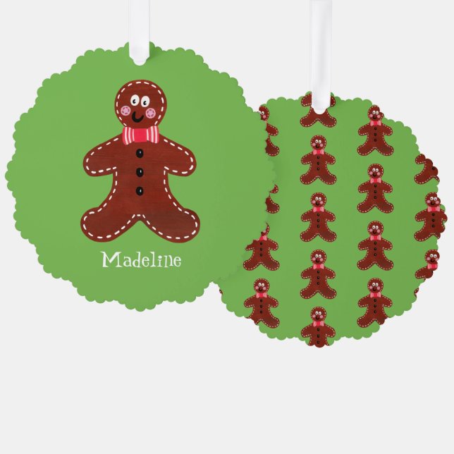 Carte Décorative Gingerbread Man (Recto/Verso)