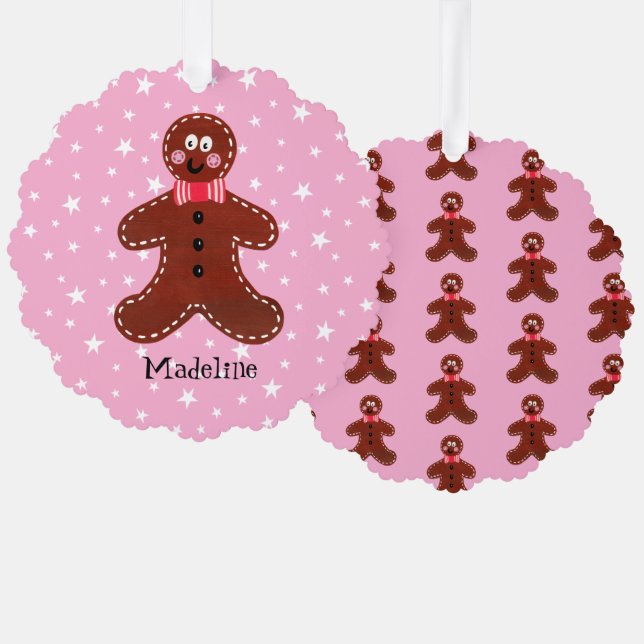 Carte Décorative Gingerbread Man (Recto/Verso)