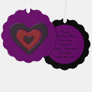 Carte Décorative Gothique Fondre Amour Coeur Personnalisé