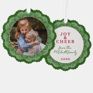 Carte Décorative Guirlande De Mandala Blanche Ivoire Personnalisée