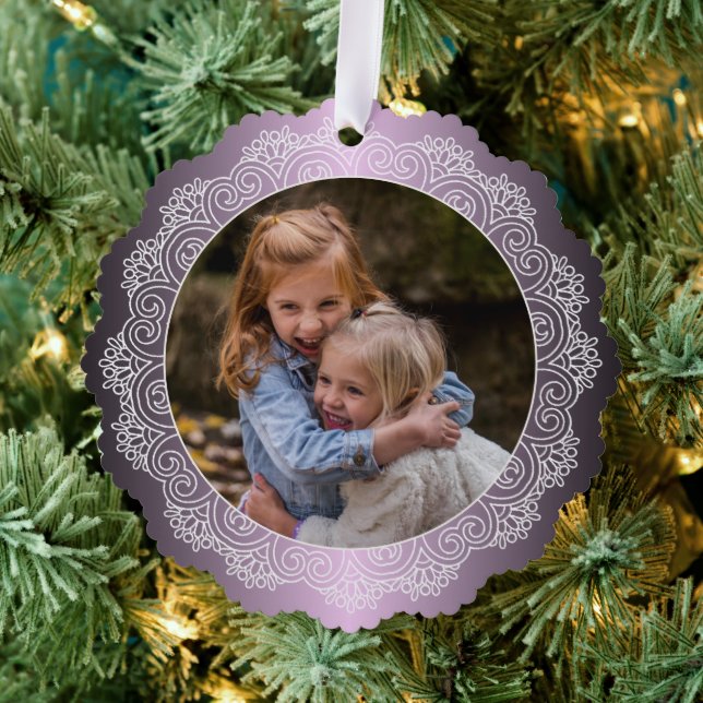 Carte Décorative Guirlande Mandala blanche personnalisée Faux Métal (Insitu (Arbre))