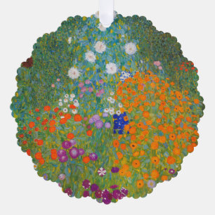 Carte Décorative Gustav Klimt - Jardin de fleurs