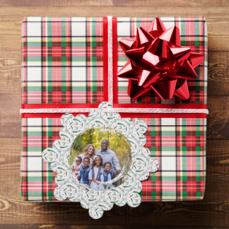 Carte Décorative Holly Berries and branches Paper Ornament Card