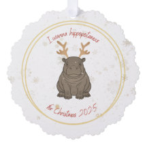 I Wanna Hippopotamus Reindeer for Christmas 2025 
