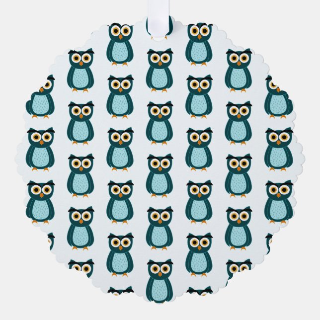 Carte Décorative Illustration Blue Owl (Recto)
