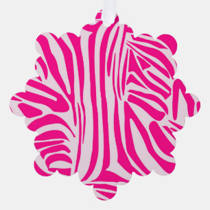 Carte Décorative Impression zèbre rose