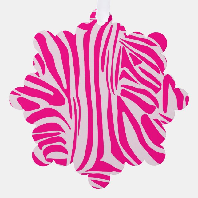 Carte Décorative Impression zèbre rose (Recto)