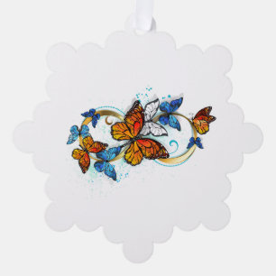 Carte Décorative Infinité de papillons monarques
