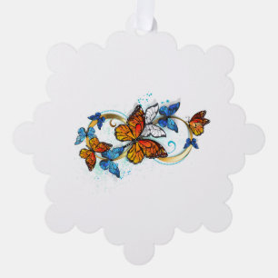 Carte Décorative Infinité de papillons monarques