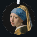 Carte Décorative Johannes Vermeer - Fille avec une oreille perle<br><div class="desc">Fille avec une oreille perle / Fille dans un Turban / Tête de Fille dans un Turban / La Jeune Fille avec Turban / Tête d'une Jeune Fille - Johannes Vermeer,  1665</div>