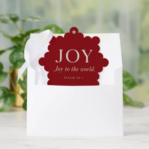 Carte Décorative JOIE   Psaume 98:4   Cadeau de Noël