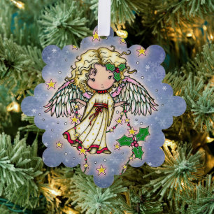 Carte Décorative Joli Petit Ange de Houx