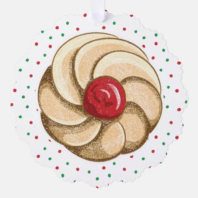 Carte Décorative Jolis biscuits italiens de fêtes (Recto)