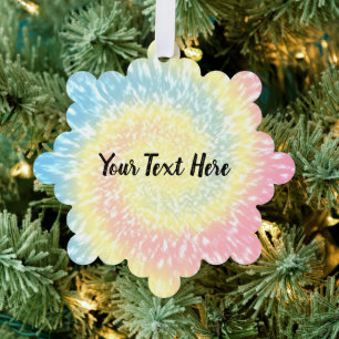 Carte Décorative Jour de Noël Hippy Tie Dye Personnalisé