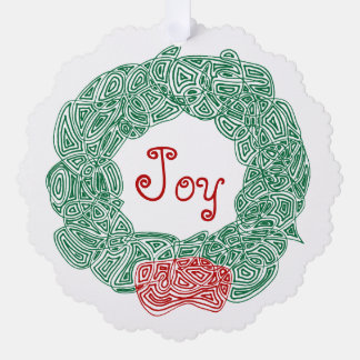 Carte Décorative Joy Wreath