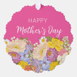 Carte Décorative Joyeuse Fête des mères florales