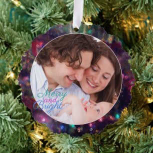 Carte Décorative Joyeux Modèle photo de Noël