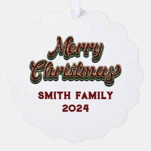 Carte Décorative Joyeux Noël - Correspondance familiale