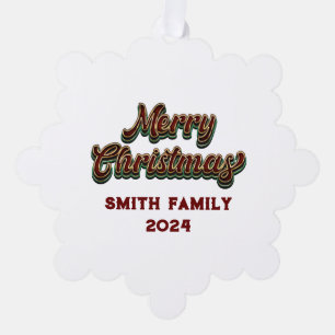 Carte Décorative Joyeux Noël - Correspondance familiale