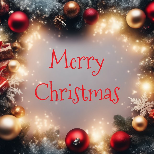 Carte Décorative Joyeux Noël et Joyeuses fêtes (Créateur téléchargé)