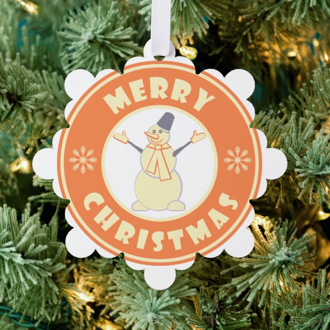 Carte Décorative Joyeux Noël heureux bonhomme de neige célèbre styl (Insitu (Arbre))