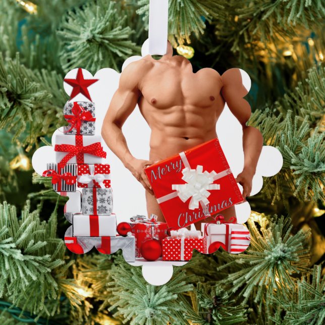 Carte Décorative Joyeux Noël SlipperyJoe cadeau blanc rouge argent (Insitu (Arbre))