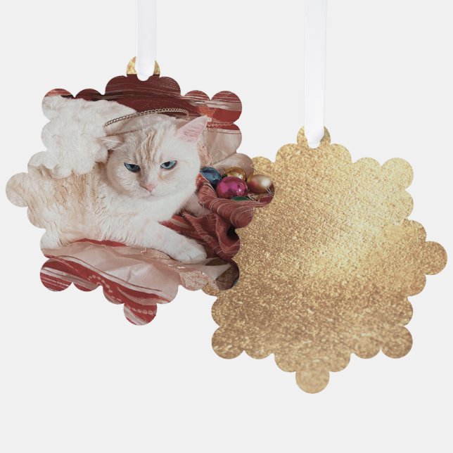 Carte Décorative Kitty Angel pour Noël (Recto/Verso)