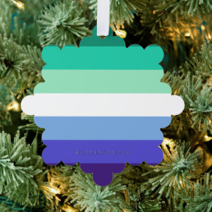 Carte Décorative La palette de drapeau des hommes gays trans-inclus
