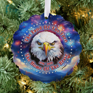 Carte Décorative La Terre Des Hommes Libres Feu D'artifice Aigle Br
