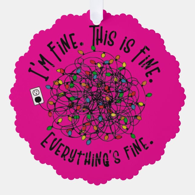 Carte Décorative La vérité angoissée du stress des fêtes (Recto)