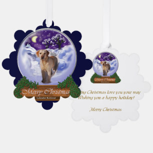 Carte Décorative Labrador Retriever Cadeaux de Noël