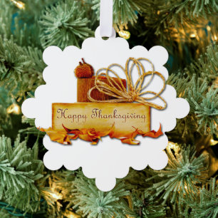 Carte Décorative l'ambiance chaleureuse et festive de Thanksgiving 