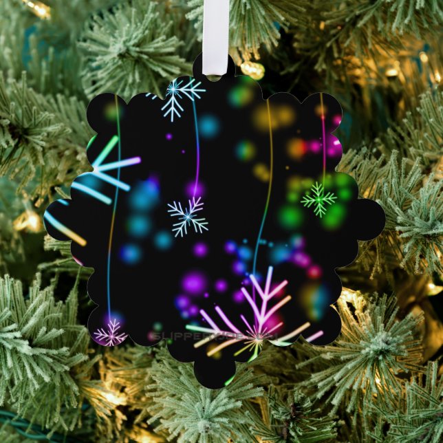 Carte Décorative L'atmosphère festive et animée de Noël de Slippery (Insitu (Arbre))