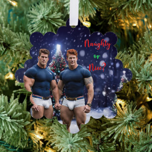 Carte Décorative Les sapins de Noël lumineux de SlipperyJoe deux mu