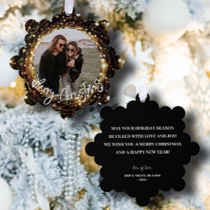 Carte Décorative Light Strands Joyeux Noël Photo