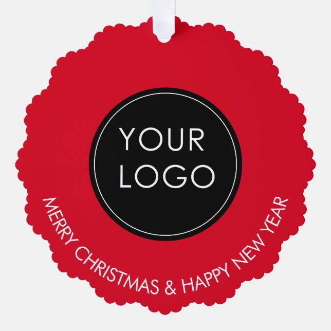 Carte Décorative Logo Entreprise Entreprise Rouge (Recto)