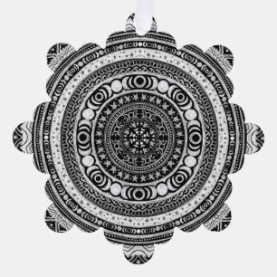 Carte Décorative Lune Enfant Mandala Triple Lune Sorcière