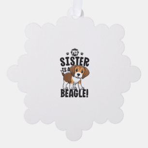 Carte Décorative Ma Soeur Est Une Chemise Beagle Enfants Beagle Che