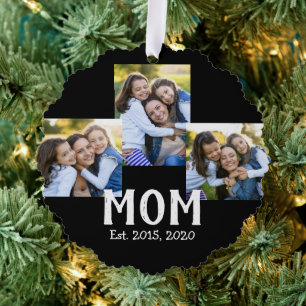 Carte Décorative Maman a établi un script moderne noir 3 Photo
