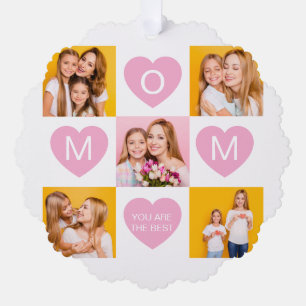 Carte Décorative Maman Nous T'aimons Noms Des Enfants 8 Collage De