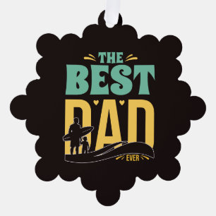 Carte Décorative Meilleur papa du monde