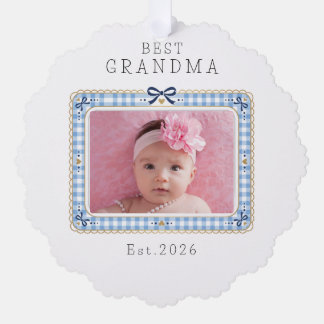 Carte Décorative Meilleure grand-mère établie date personnalisée ph