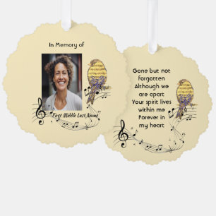Carte Décorative Mémento musical oiseau