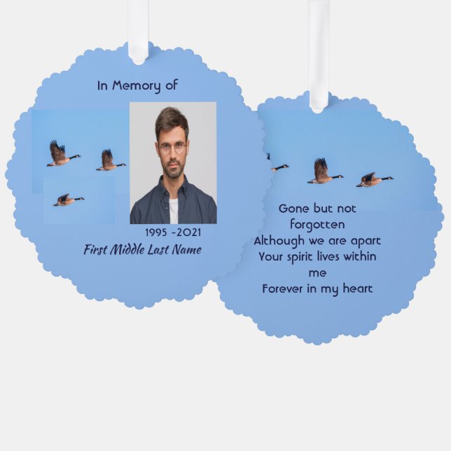 Carte Décorative  Memorial Keepsake Canada Goose Outdoors (Recto/Verso)