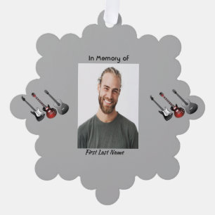 Carte Décorative Memorial Keepsaké musicien musique de guitare