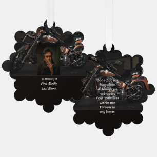Carte Décorative Mémorial Moto Biker Cadeau