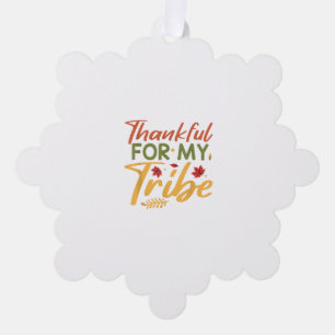 Carte Décorative Merci À Ma Tribu Thanksgiving Halloween Costu