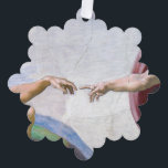 Carte Décorative Michelangelo - Création d'Adam Isolé<br><div class="desc">Création d'Adam au plafond de la Chapelle Sixtine - Michel-Ange,  1508-1512</div>