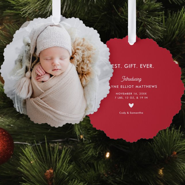 Carte Décorative Mini moderne photo complète premier Noël (Créateur téléchargé)