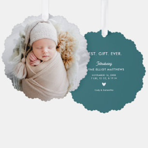 Carte Décorative Mini moderne photo complète premier Noël